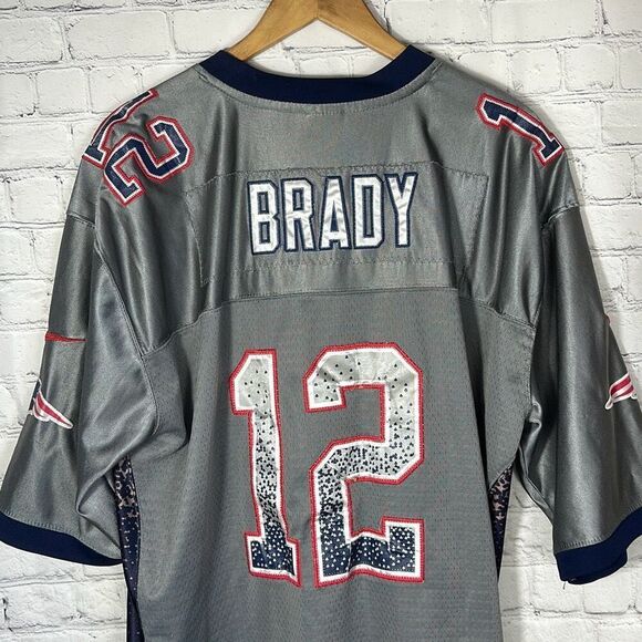 New England Patriots TOM BRADY On Field Nike Salute to Service NFL Jersey - Picture 8 of 12